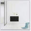 Meuble-lavabo mural 30 po avec lavabo, lavabo à rebords épais en résine