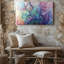 Reproduction d'art sur toile, "Composition abstraite d'aquarelle"-590729789