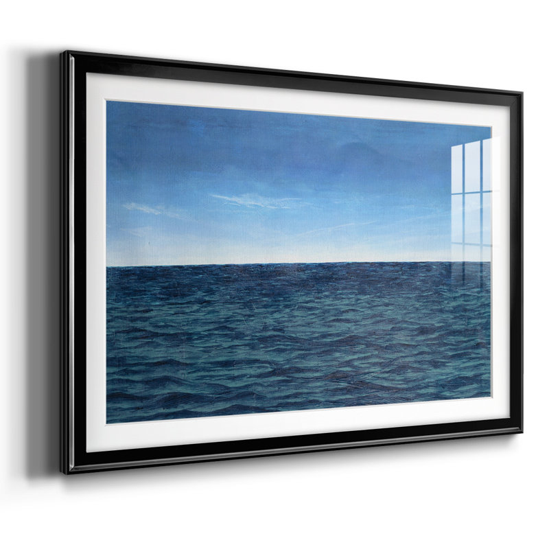 Open Water II, reproduction d'art encadrée, Noir, H 30 po x l 44 po x P 1,5 po