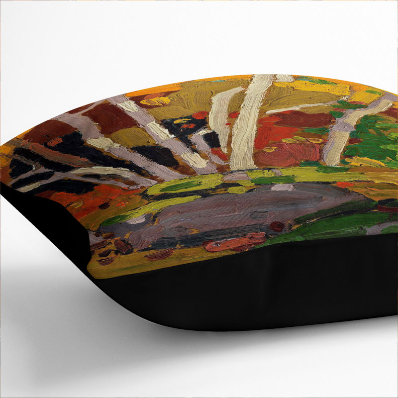 Square Cushion, Black, 40cm W x 40cm D x 15cm D