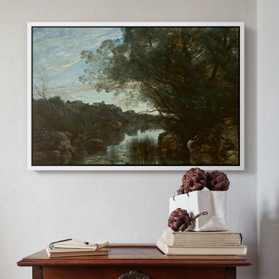 Souvenir des Environs du lac Nemi, 1865 - Jean-Baptiste-Camille Corot, toile tendue avec châssis