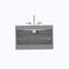 Meuble-lavabo mural de 30 po avec lavabo en céramique et trois trous de robinet, grand meuble-lavabo flottant avec rangement pour salle de bain moderne, pré-assemblé-151943130-151943131