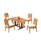 Outdoor 9 - Piece Teak Dining Set