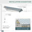 Tucker Garden Patio Manual Awning Retractable-41427777-94104174