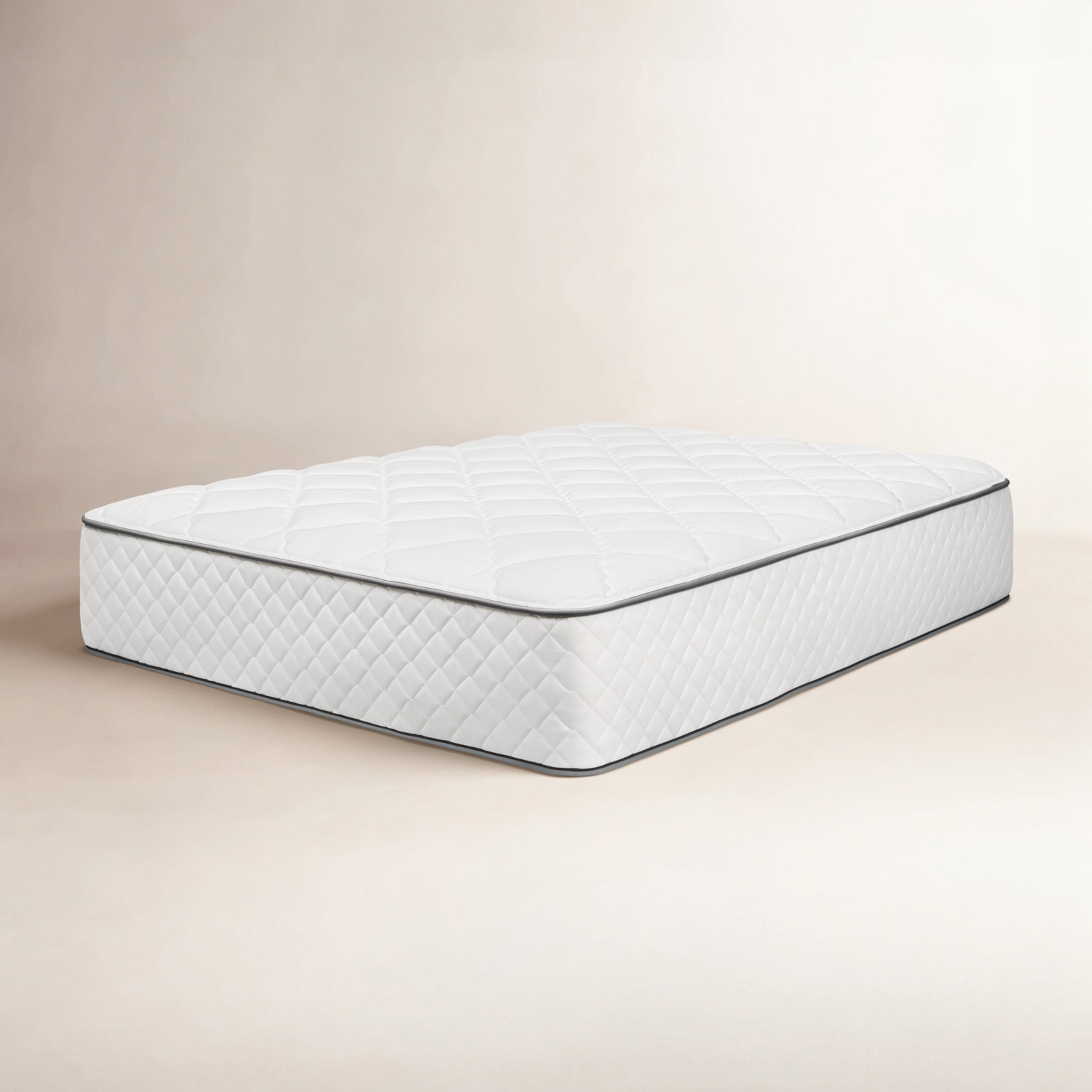 Brooklyn Bedding Firm Quilted Top Hybrid Mattress, Queen, 14"