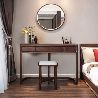 Solid Wood Light Luxury Dressing Table