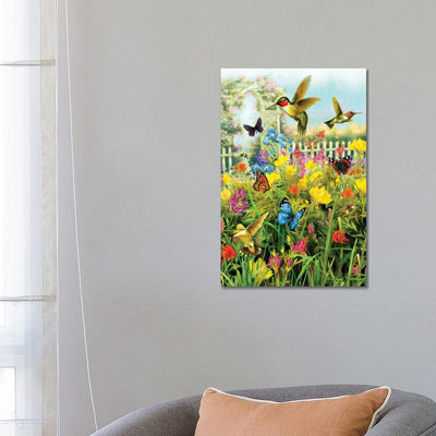 Hummingbirds & Arbor by Greg & Company - Wrapped Canvas Print