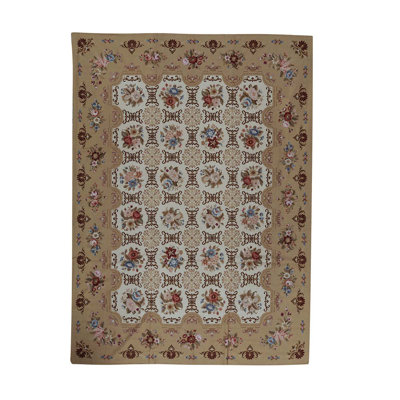 Wool Floral Indoor Rug