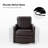 Alfonso 27"Wide Faux Leather Swivel Armchair-1889692893