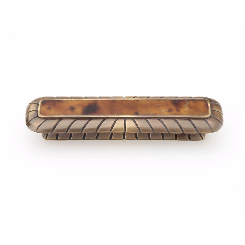 Schaub Symphony Tiger Penshell Cabinet Pull 3" Center-to-Center, Estate Dover