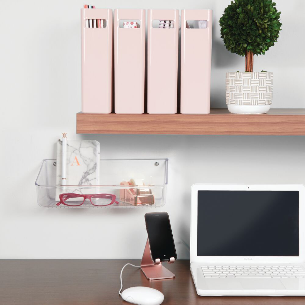 mDesign Wall Mount Plastic Home Storage Organizer Basket Bin Wayfair