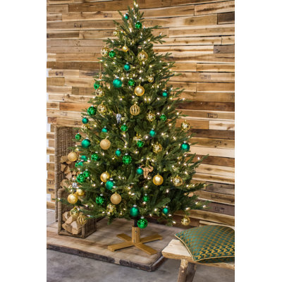 Lighted Artificial Fir Christmas Tree
