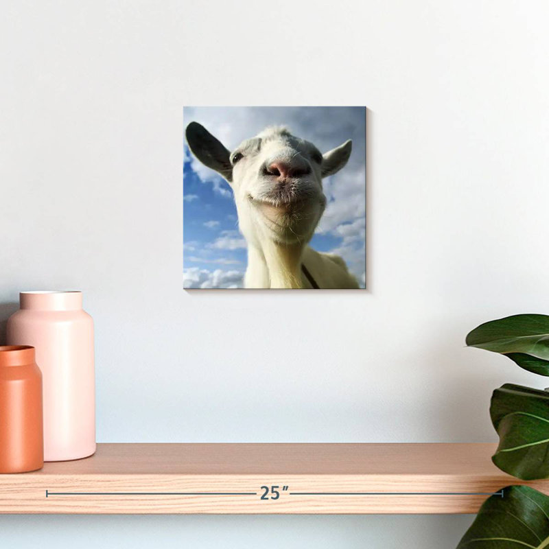 Brampt Nosy Goat, 10" H x 10" W