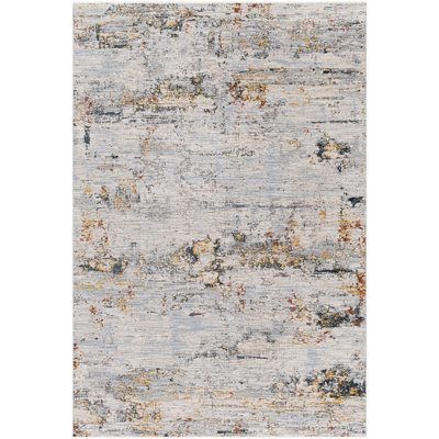Tapis gris clair / bleu marine Admiranda