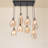  8 - Light Dimmable Cluster Pendant With Matte Black Finsh