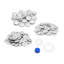 Dritz 1-1 / 8 "boutons et outils d'artisanat, 48 ensembles, nickel