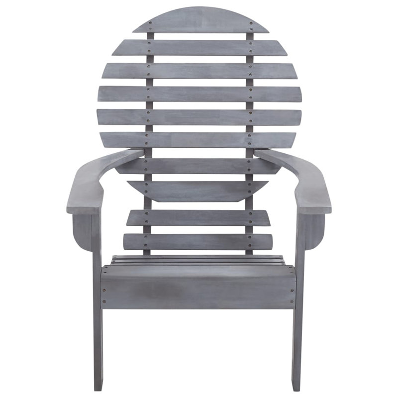 Spitzer Solid Wood Folding Adirondack Chair, Gray