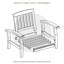 Chaise de patio en teck avec coussins Summerton-1758843460