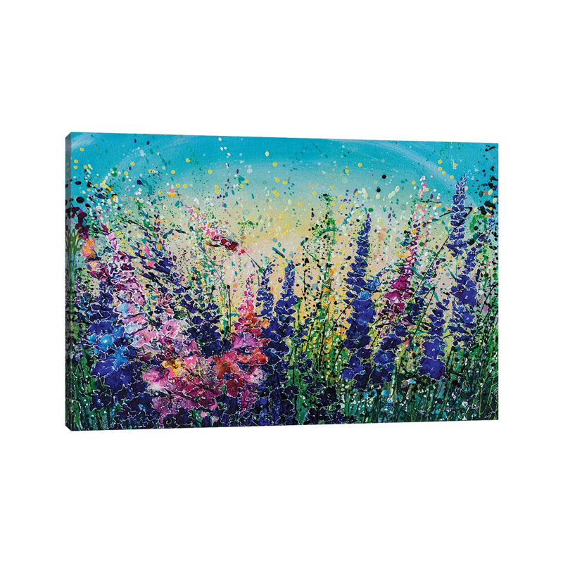 Mile High Wildflowers 1 Piece Painting on Canvas, 20.32cm H x 30.48cm W x 1.91cm D, Wrapped Canvas