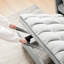 Convertible Sleeper With Pullout Bed And Adjustable In Grey Velvet Modern Reclining Back For Living Room,