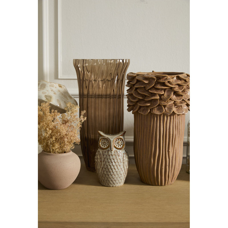 Great Grey Owl Budvase 4"x 3.5"x 6.25"