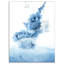 «Blue Paint Spalshés in Water», impression sur toile tendue-29490923