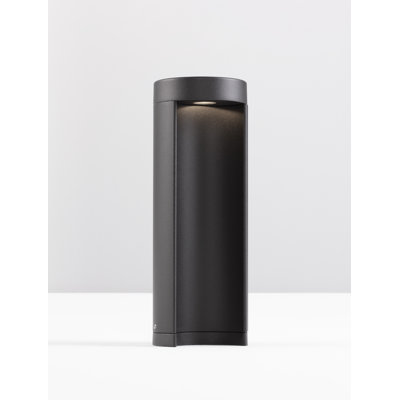 Black Integrated LED Metal Bollard Light