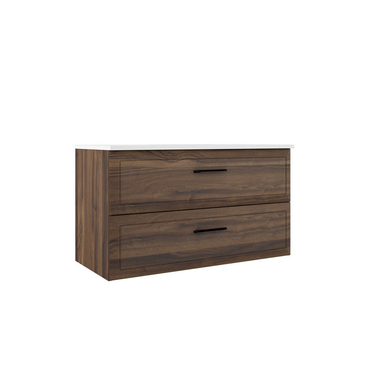 Ensemble de meuble-lavabo simple avec lavabo Gosman, Marron clair, L 40 po