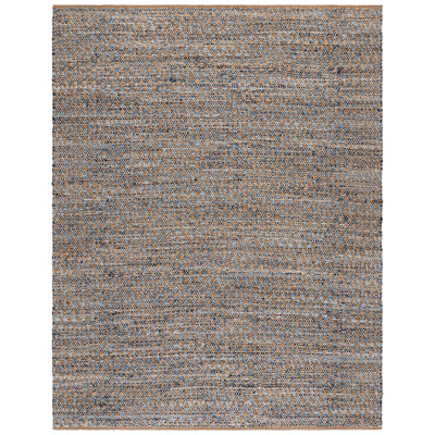 Reinheimer Hand Woven Jute/Chindi/Cotton Rug in Blue/Natural