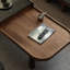 Table basse rétro et niche en bois