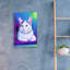 «Rainbow White Cat» par Rebecca Wang, art mural en verre acrylique-764219162