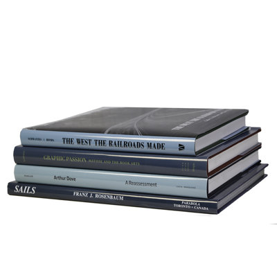 Decorative Books - Gulf Coast Coffee Table Stack - 4 Blue Books