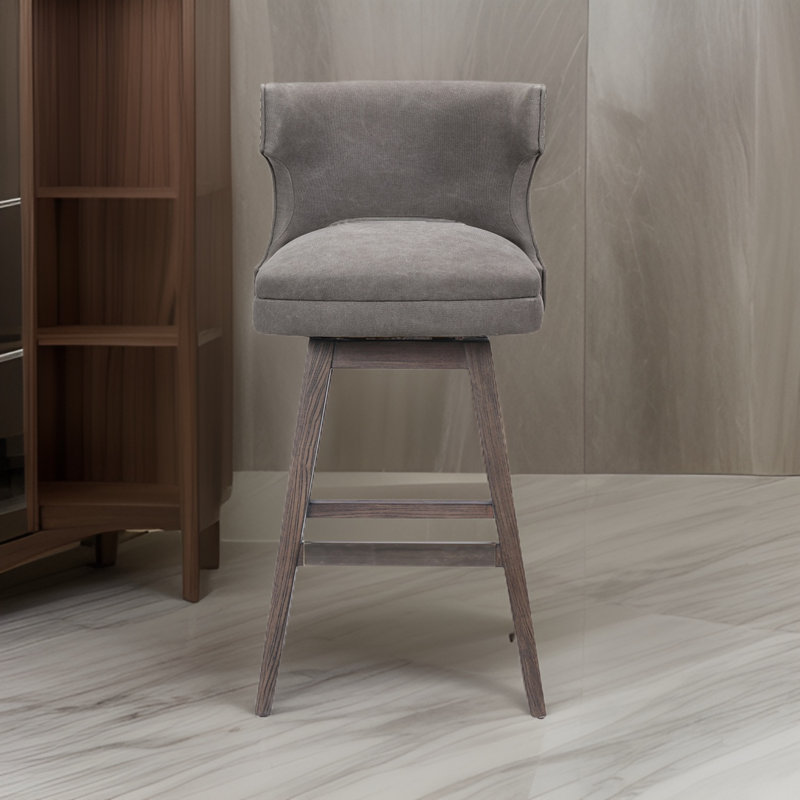 Tabouret de comptoir pivotant de 26,5 po Desousa, 1