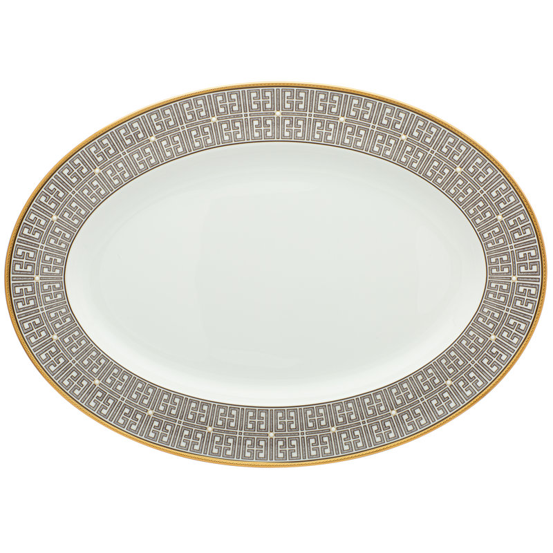 Noritake Infinity Oval Platter, 16", Bronze