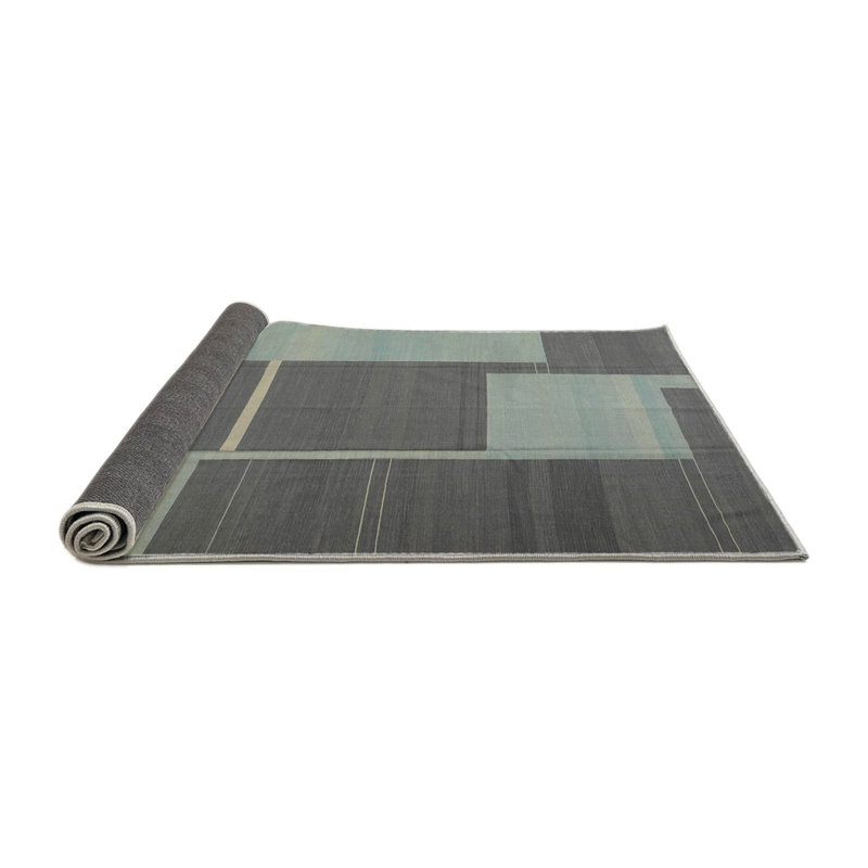 Tapis gris zone contemporaine, Rond 3 pi