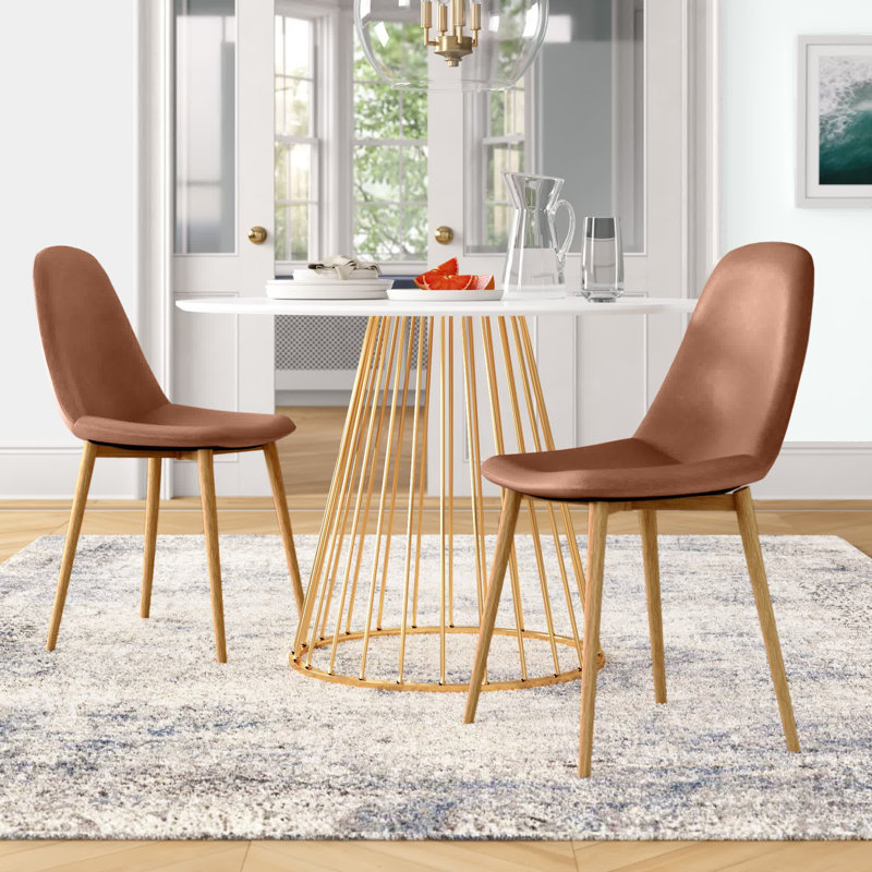 Fernbush 49cm H Upholstered Side Chair, Latte
