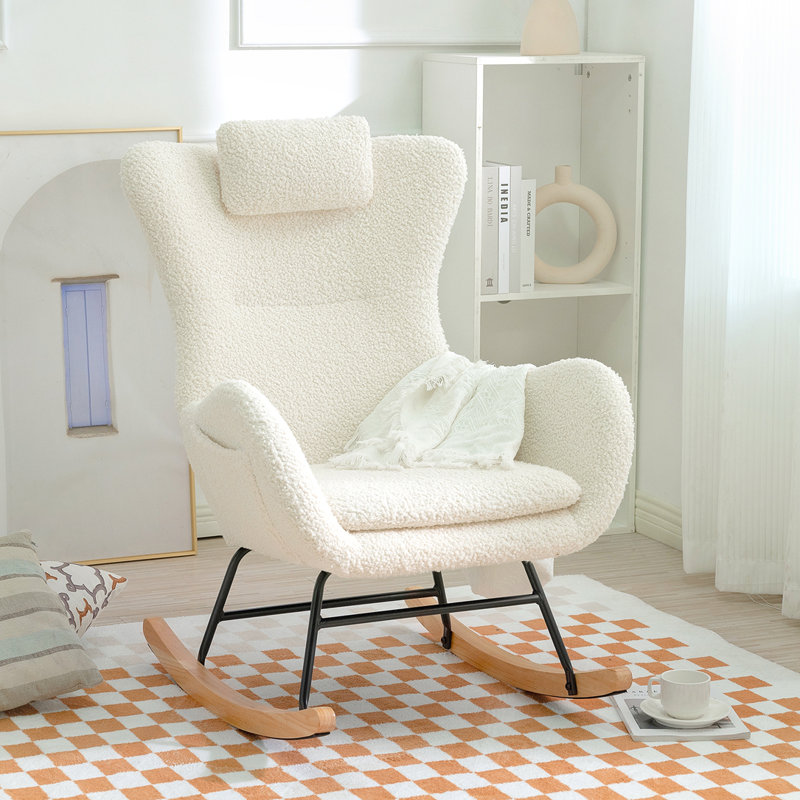 Chaise berçante Khmari, Blanc