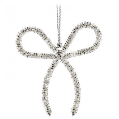Slim Bow Bead Ornament