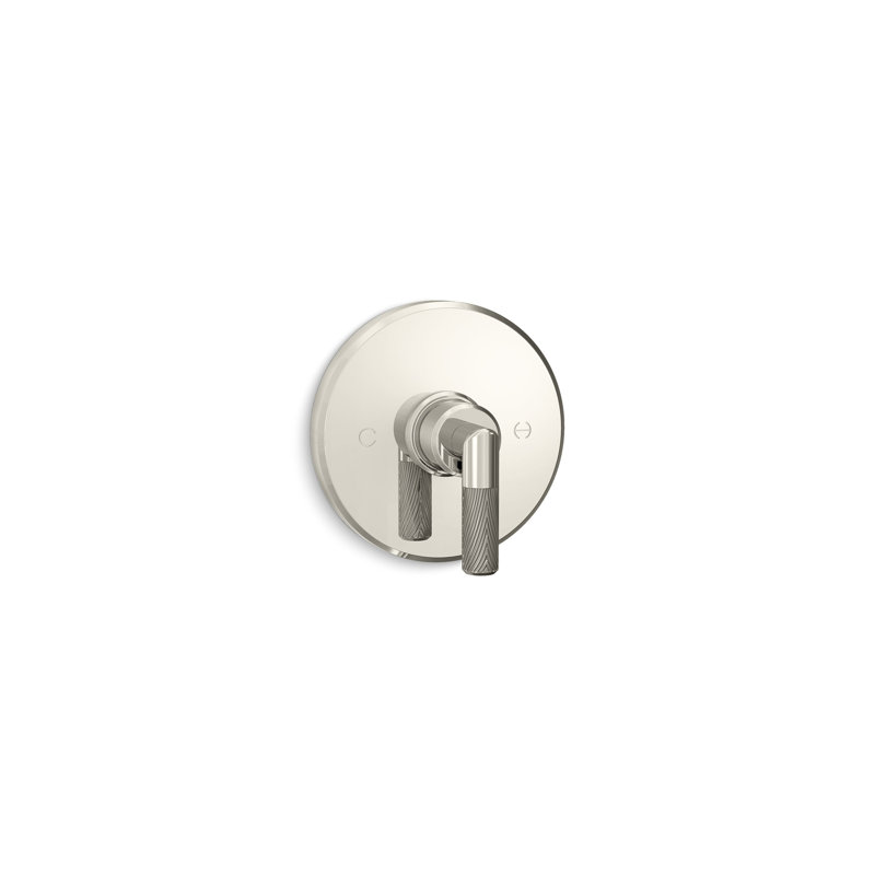Pinna Paletta® Thermostatic Trim, Lever Handle, Polished Nickel