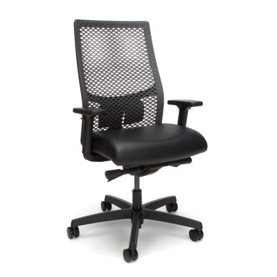HON Ignition 2.0 ReActiv Ergonomic Office Chair, Advanced Tilt, Black Frame, Black