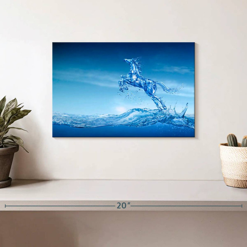 Cheval d'eau, H 8 po x l 12 po