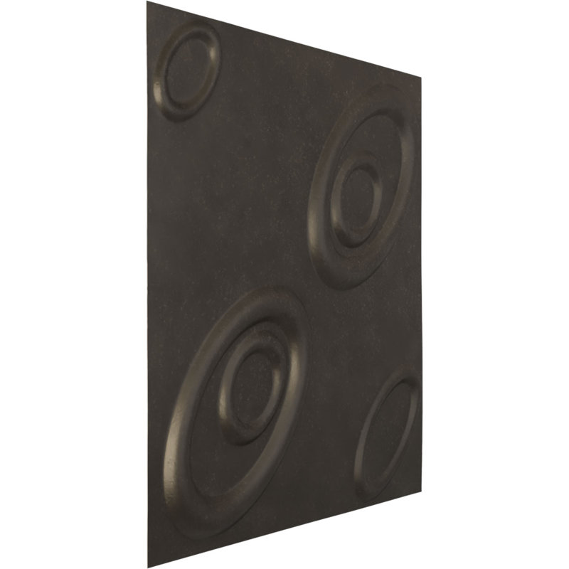 Panneau mural 3D décoratif Malone EnduraWall, L 19 5/8 po x H 19 5/8 po, Rose champagne métallique nacré universel