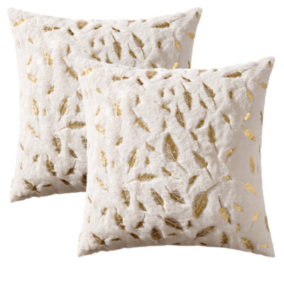  Square Faux Fur Pillow Cover