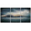 «Storm Cloud Dark Blue Skyline», 3 pièces sur toile-98804148-98804153