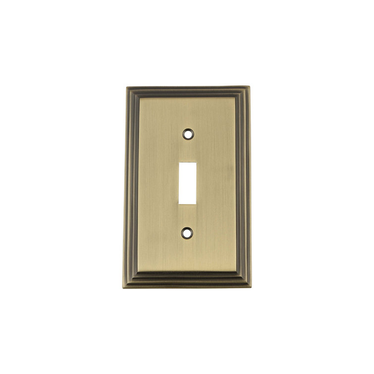 Deco 1-Gang Toggle Light Switch Wall Plate