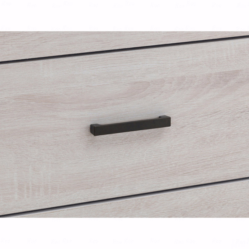 Commode 4 tiroirs, rectangulaire, Blanc