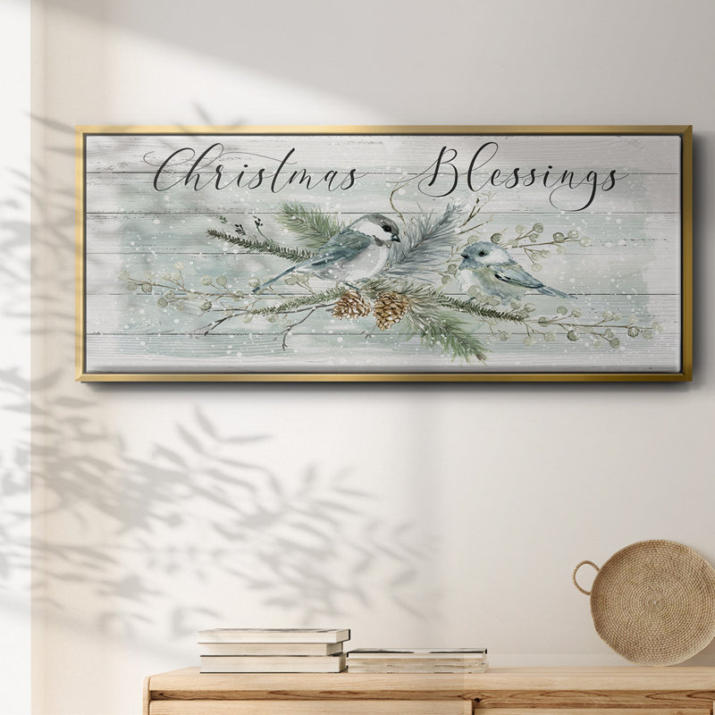 Christmas Blessings- Framed Canvas