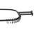 Utopia Alley Rustproof Aluminum Hoop Shower Rod With Ceiling Support for Clawfoot Tub, 54 Inch Extra Large Size by 26 Inch-50129351