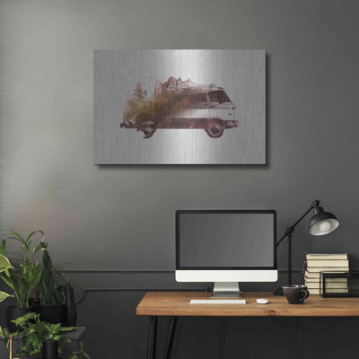 «Drive Me Back Home No. 1» par Robert Farkas, art mural en métal