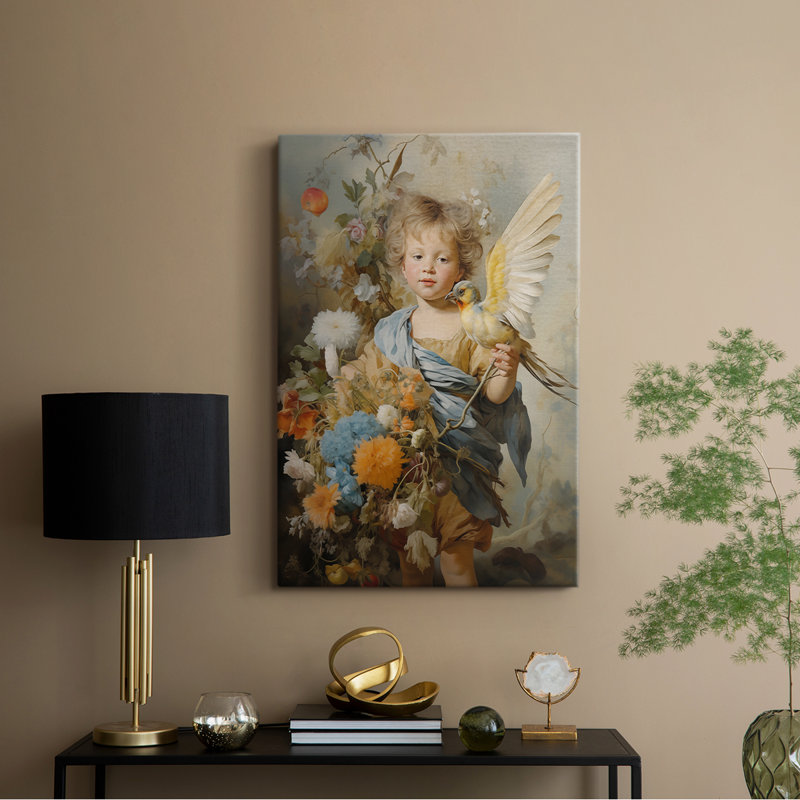 Série Religious CDxxxi - Toile tendue avec châssis de qualité supérieure - Prêt à être accroché, H 48 po x l 32 po